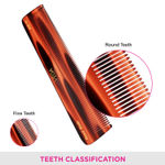 Buy Vega Tortoise All Fine Tooth Dressing Hair Comb ,Handmade, (India's No.1* Hair Comb Brand)For Men and Women, (HMC-03) - Purplle