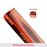 Buy Vega Tortoise Shell Pattern Tail Hair Comb,Handmade, (India's No.1* Hair Comb Brand) For Women, (HMC-10) - Purplle
