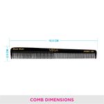 Buy Vega General Grooming Hair Comb, (India's No.1* Hair Comb Brand)For Men and Women Black,Handmade, (HMBC-106) - Purplle