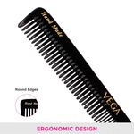 Buy Vega General Grooming Hair Comb, (India's No.1* Hair Comb Brand)For Men and Women Black,Handmade, (HMBC-106) - Purplle