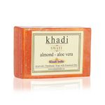Buy Khadi Almond-Aloe Vera Soap 125 g By Swati Gramodyog - Purplle