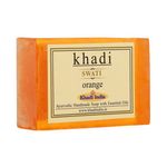 Buy Swati Khadi Ayurvedic Handmade Soap ORANGE - Purplle
