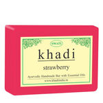 Buy Khadi Strawberry Soap 125 g By Swati Gramodyog - Purplle