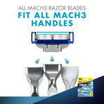 Buy Gillette Mach 3 Turbo Manual Shaving Razor Blades (Cartridge) 8s pack - Purplle