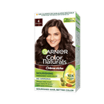 Buy Garnier Color Naturals Creme hair color, Shade 4 Brown, 70ml + 60g - Purplle