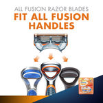 Buy Gillette Fusion Power shaving Razor Blades (Cartridge) 4s pack - Purplle