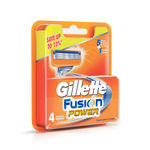 Buy Gillette Fusion Power shaving Razor Blades (Cartridge) 4s pack - Purplle