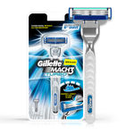 Buy Gillette Mach 3 Turbo Manual Shaving Razor - Purplle