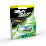 Buy Gillette Mach3 Sensitive 2 Cartridges - Purplle