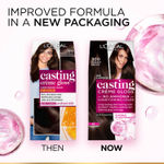 Buy L'Oreal Paris Casting Creme Gloss Hair Color With Glycolic Gloss Complex | Shade 300 - Darkest Brown| 60ml + 40ml + 60g - Purplle