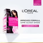 Buy L'Oreal Paris Casting Creme Gloss Hair Color With Glycolic Gloss Complex | Shade 400 - Dark Brown | 60ml + 40ml + 60g - Purplle