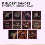 Buy L'Oreal Paris Casting Creme Gloss Hair Color With Glycolic Gloss Complex | Shade 400 - Dark Brown | 60ml + 40ml + 60g - Purplle