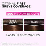 Buy L'Oreal Paris Casting Creme Gloss Hair Color With Glycolic Gloss Complex | Shade 500 - Medium Brown | 60ml + 40ml + 60g - Purplle