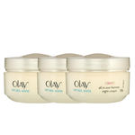 Buy Olay Natural White Rich All in One Fairness Night Cream (50 g) (Pack of 3) - Purplle