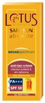 Buy Lotus Herbals Safe Sun Absolute Anti-Tan Cream PA+++ SPF-50 (50 g) - Purplle