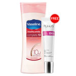 Buy Vaseline Healthy White Complete 10 Lightening Anti-Aging Lotion (300 ml) + Ponds White Beauty BB+ Cream (9 g) Free - Purplle