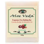Buy Aloe Veda Fragrance Free Bathing Bar Cocoa Butter Almond Oil 100 g - Purplle