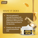 Buy Vaadi Herbals 24 Carat Gold Face Pack Vitamin-E & Lemon Peel (70 gm) - Purplle