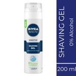 Buy Nivea Men Sensitive Shaving Gel (200 ml) with 0% alcohol - Purplle