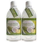 Buy Merit VCO Extra Virgin Coconut Oil (500 ml) (Pack of 2) - Purplle