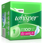Buy Whisper Ultra Sanitary Pads Extra Large Wings 15 pc Pack - Purplle