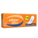 Buy Whisper Choice Tubes Sanitary Pads Regular Size 7 pc pack - Purplle
