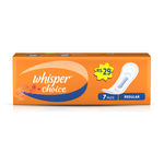 Buy Whisper Choice Tubes Sanitary Pads Regular Size 7 pc pack - Purplle