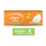 Buy Whisper Choice Wings Sanitary Pads Regular Size 8 pc Pack - Purplle