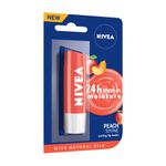 Buy Nivea Tinted Lip Balm with Natural oils & 24H melt-in moisture- Fruity Peach Shine - Purplle