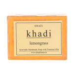 Buy Swati Khadi Ayurvedic Handmade Soap LEMONGRASS - Purplle
