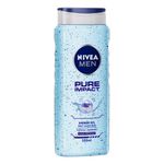Buy NIVEA MEN Shower Gel Pure Impact Body Wash Men 500ml - Purplle