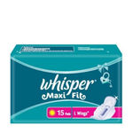 Buy Whisper Maxi Fit L Wings (15 Pads) - Purplle
