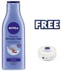 Buy Nivea Smooth Milk Body Lotion (200 ml) + Free Soft Creme (25 ml) - Purplle