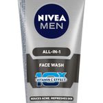 Buy NIVEA MEN Face Wash, All In One, 10x Vitamin C, 50ml - Purplle
