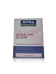 Buy Nivea Visage Sparkling Glow Fairness Night Care Cream (50ml) - Purplle