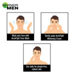 Buy Garnier Men Acno Fight Pimple Clearing Whitening Cream (45 g) - Purplle