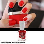 Buy Lotus Make-Up Ecostay Nail Enamel Hot Crimson | Easy to Apply | Glossy Finish | 10ml - Purplle