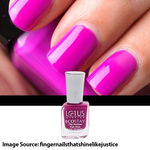 Buy Lotus Make-Up Ecostay Nail Enamel Magnetic Magenta | Easy to Apply | Glossy Finish | 10ml - Purplle