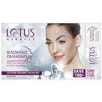 Buy Lotus Herbals Radiant Diamond Cellular Radiance 4 In 1 Facial Kit | With Diamon Dust & Cinnamon | For All Skin Types | 170g - Purplle