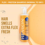 Buy Revlon Flex Body Building Shampoo - For Normal To Dry Hair 592 ml - Purplle