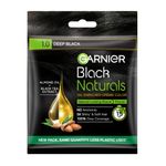 Buy Garnier Black Naturals Oil Enriched Cream Colour Deep Black 1.0 (20 ml + 20 g) - Purplle