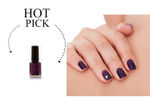 Buy Faces Canada Hi Shine Nail Enamel Fuchsia Purple (9 ml) - Purplle