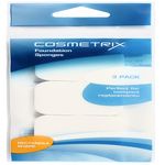 Buy Cosmetrix 3pk Foundation Sponges - Rectangle - Purplle