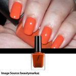 Buy Faces Canada Hi Shine Nail Enamel Tangelo 134 (9ml) - Purplle