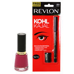 Buy Revlon Kohl Kajal Nail Enamel Fuchsia Fever Set Of 2 - Purplle