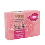 Buy BodyHerbals Ancient Ayurveda Hand Made Romance Rose Geranium Bathing Bar (100 g) + FREE BodyHerbals Ancient Ayurveda Bath Puff - Purplle