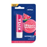 Buy Nivea Tinted Lip Balm with Natural oils & 24H melt-in moisture- Fruity Watermelon Shine - Purplle