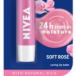 Buy Nivea Lip Balm, Soft Rose (4.8 g) - Purplle