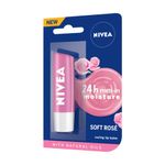Buy Nivea Lip Balm, Soft Rose (4.8 g) - Purplle