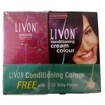 Buy Livon Silky Potion (50 ml) + Free Livon Conditioning Cream Colour 3.16 Burgundy (21 g + 15 ml)  - Purplle